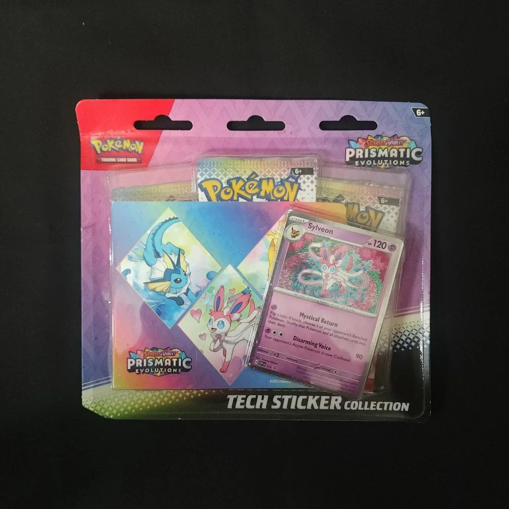 Pokemon Tech Sticker Collection Prismatic Evolutions Sylveon Pomo Card